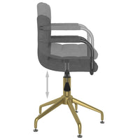 Thumbnail for Esszimmerstuhl Drehbar Dunkelgrau Samt