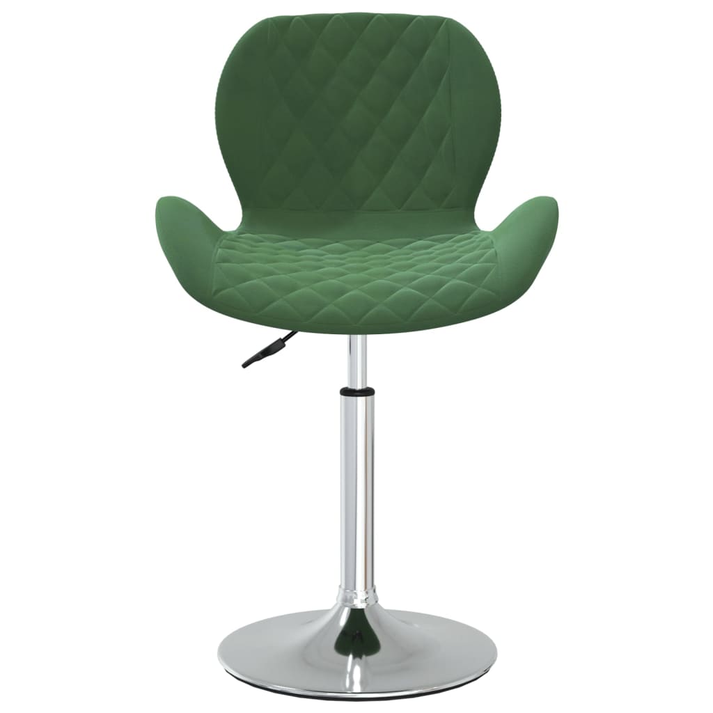 Esszimmerstuhl Drehbar Dunkelgrün Samt