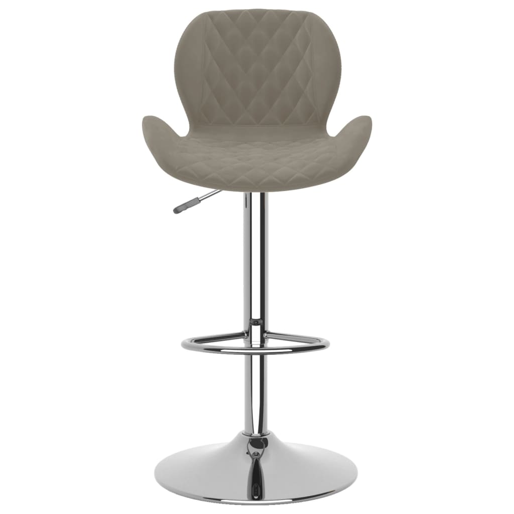 Barhocker Hellgrau Samt