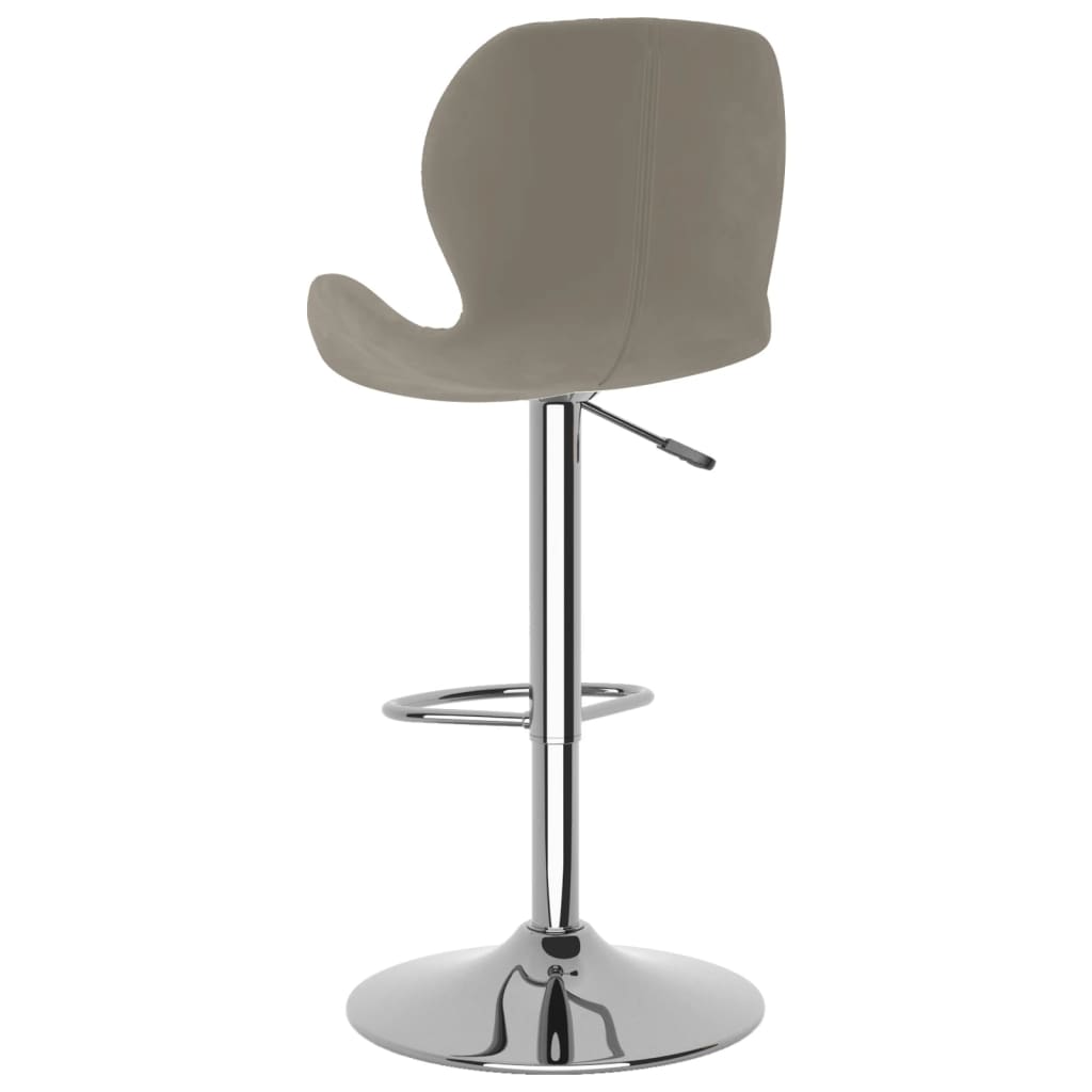 Barhocker Hellgrau Samt