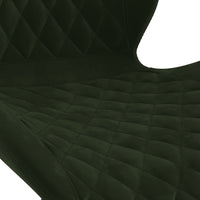 Thumbnail for Esszimmerstuhl Drehbar Dunkelgrün Samt