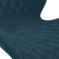 Thumbnail for Esszimmerstühle 2 Stk. Drehbar Blau Samt