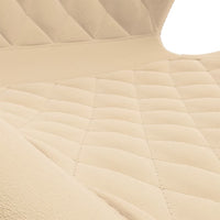 Thumbnail for Esszimmerstühle 2 Stk. Drehbar Creme Samt