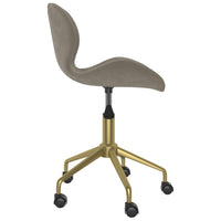 Thumbnail for Esszimmerstuhl Drehbar Hellgrau Samt