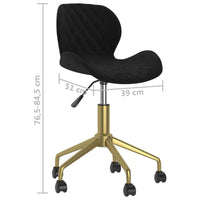 Thumbnail for Esszimmerstühle 2 Stk. Drehbar Schwarz Samt