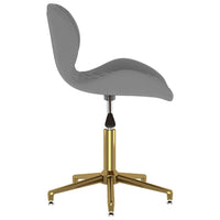 Thumbnail for 335041 vidaXL Swivel Dining Chair Dark Grey Velvet
