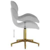 Thumbnail for 335051 vidaXL Swivel Dining Chairs 2 pcs Light Grey Velvet