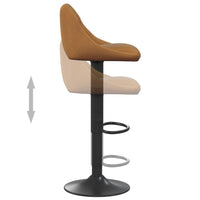 Thumbnail for Barhocker 2 Stk. Braun Samt