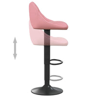 Thumbnail for Barhocker 2 Stk. Rosa Samt