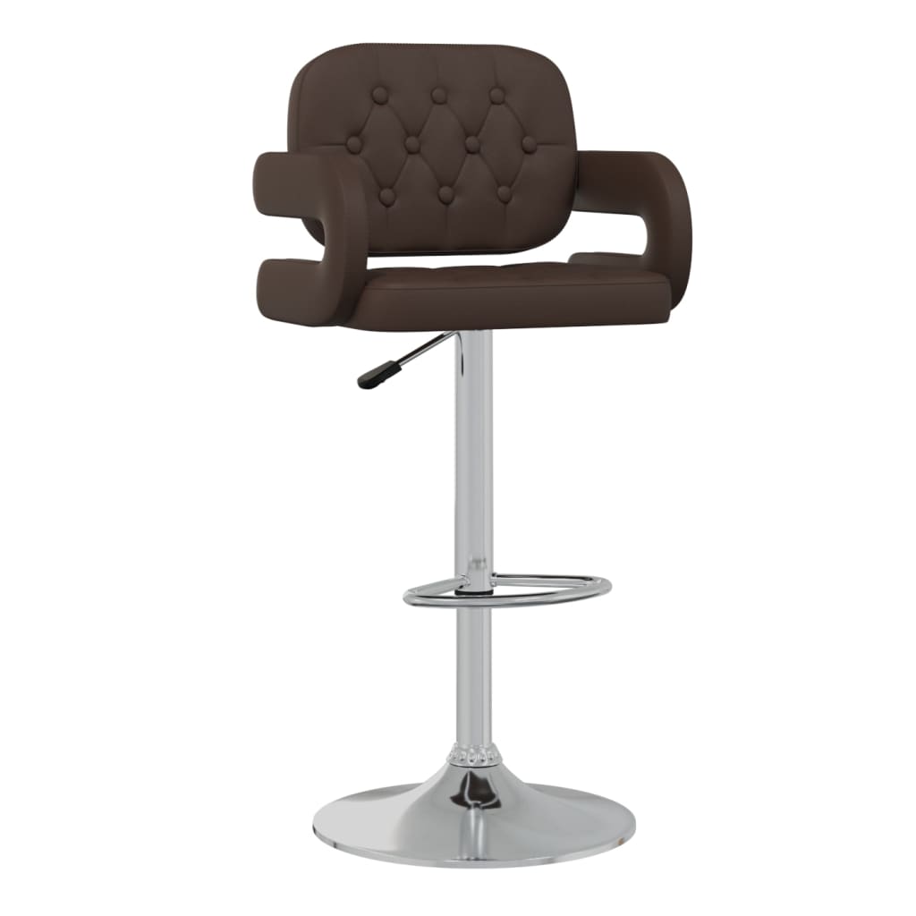 Barhocker 2 Stk. Braun Kunstleder