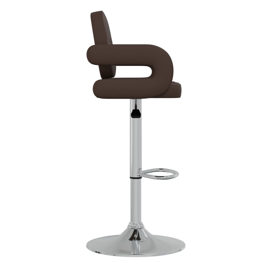 Barhocker 2 Stk. Braun Kunstleder