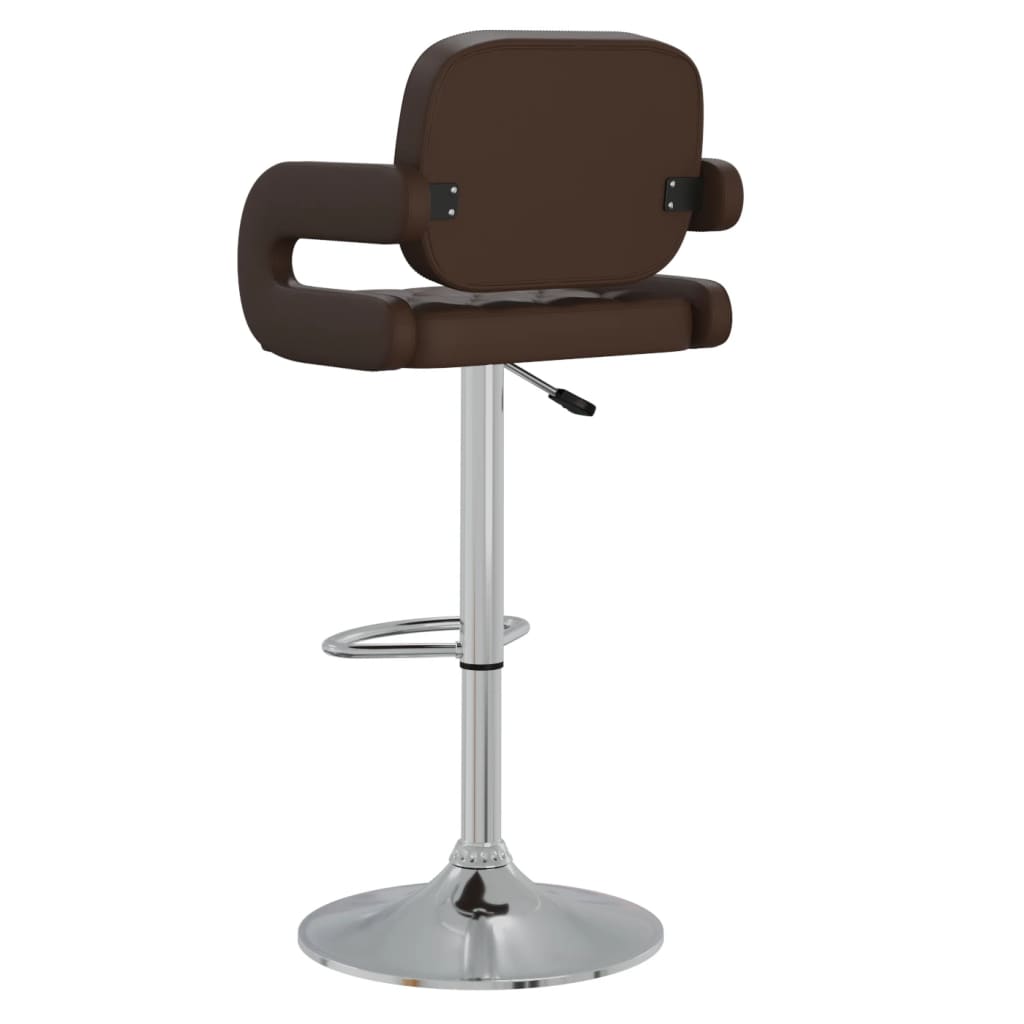 Barhocker 2 Stk. Braun Kunstleder