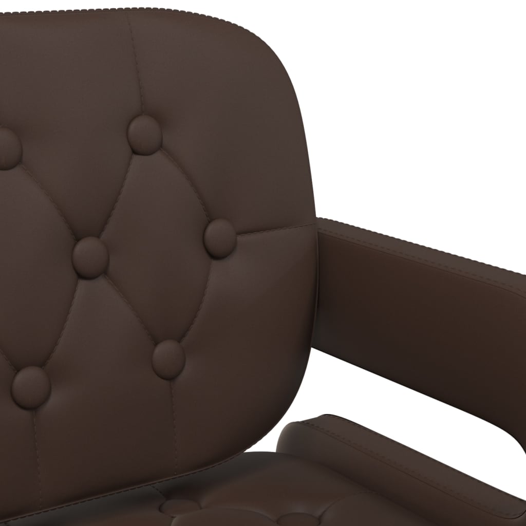 Barhocker 2 Stk. Braun Kunstleder