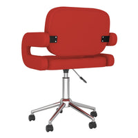 Thumbnail for Esszimmerstuhl Drehbar Weinrot Kunstleder