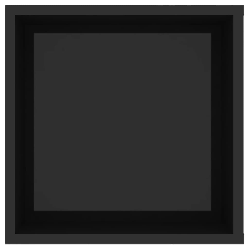 TV-Wandschrank Hochglanz-Schwarz 102x35x35 cm Holzwerkstoff