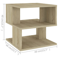 Thumbnail for Beistelltisch Sonoma-Eiche 40x40x40 cm Holzwerkstoff
