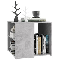 Thumbnail for Beistelltisch Betongrau 50x50x45 cm Holzwerkstoff