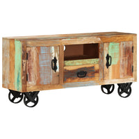 Thumbnail for TV-Schrank 110x30x53 cm Altholz Massiv