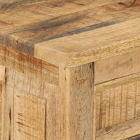 Thumbnail for Schuhschrank mit Schublade 4 Fächer Massives Raues Mangoholz