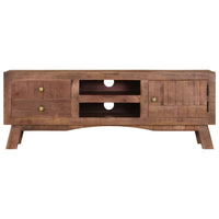 Thumbnail for TV-Schrank 110x30x40 cm Raues Mangoholz