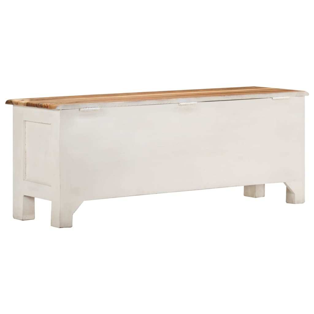 Truhe 110x30x40 cm Massivholz Akazie