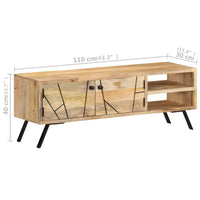 Thumbnail for TV-Schrank 110x30x40 cm Mango Massivholz