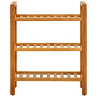 Thumbnail for Schuhregal mit 3 Etagen 50x27x60 cm Massivholz Eiche