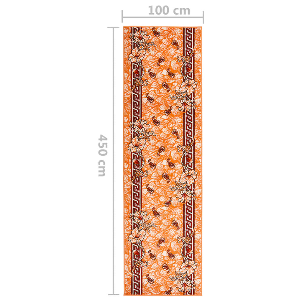 Teppichläufer BCF Terrakottarot 100x450 cm