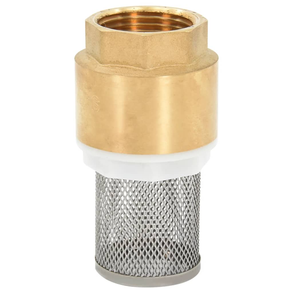 Saugschlauch mit Messing-Anschlüssen 20 m 25 mm Grün