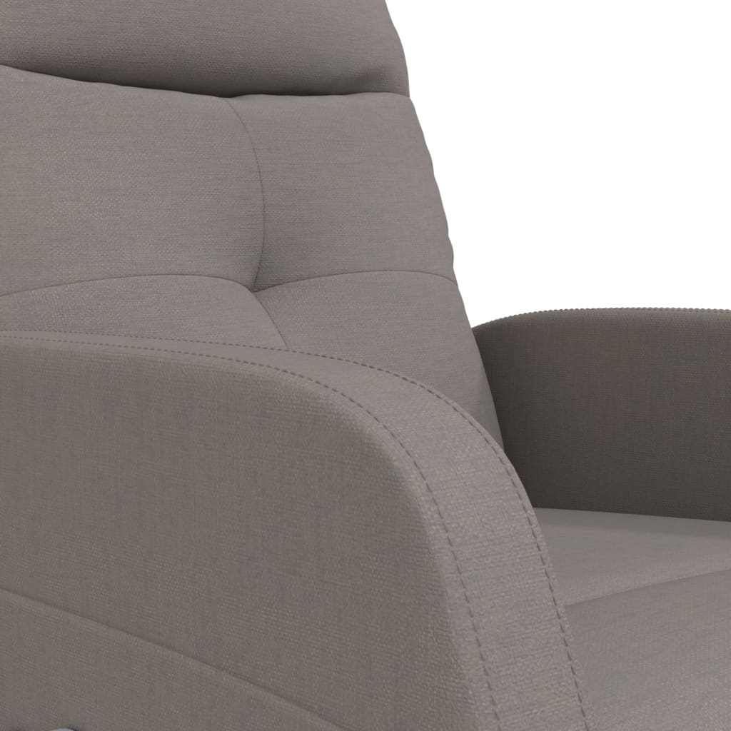 Massagesessel Elektrisch Taupe Stoff