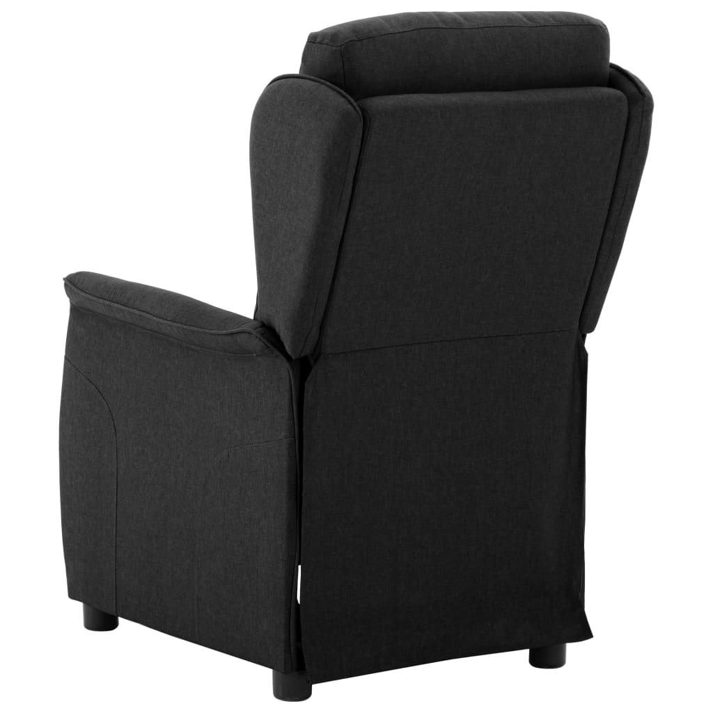 Elektrischer Relaxsessel Schwarz Stoff