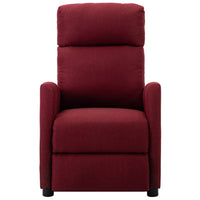 Thumbnail for Elektrischer Massagesessel Weinrot Stoff