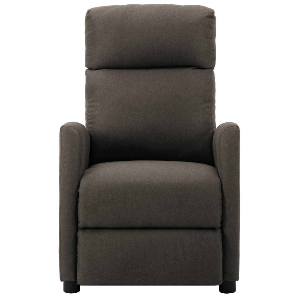 Elektrischer Massagesessel Taupe Stoff