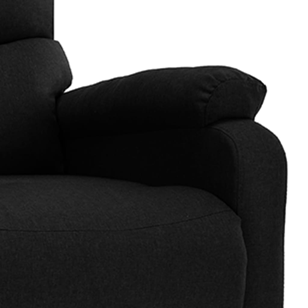 Elektrischer Relaxsessel Schwarz Stoff