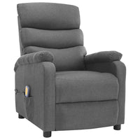 Thumbnail for Elektrischer Massagesessel Hellgrau Stoff