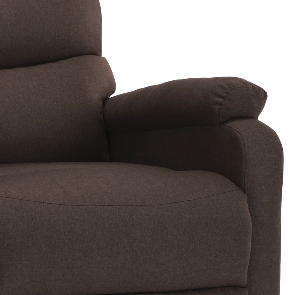 Elektrischer Massagesessel Braun Stoff