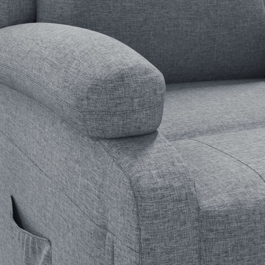 Relaxsessel Elektrisch Hellgrau Stoff