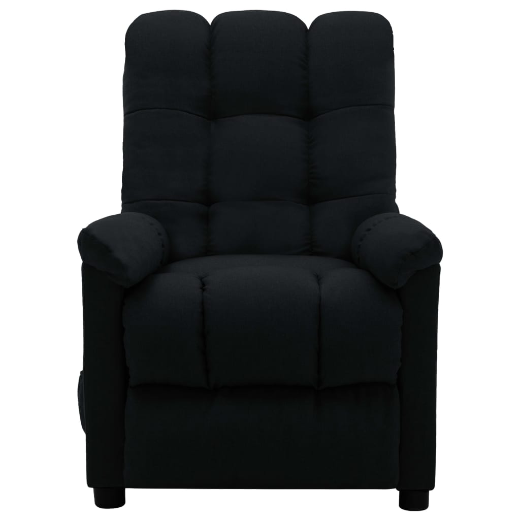 Elektrischer Massagesessel Schwarz Stoff