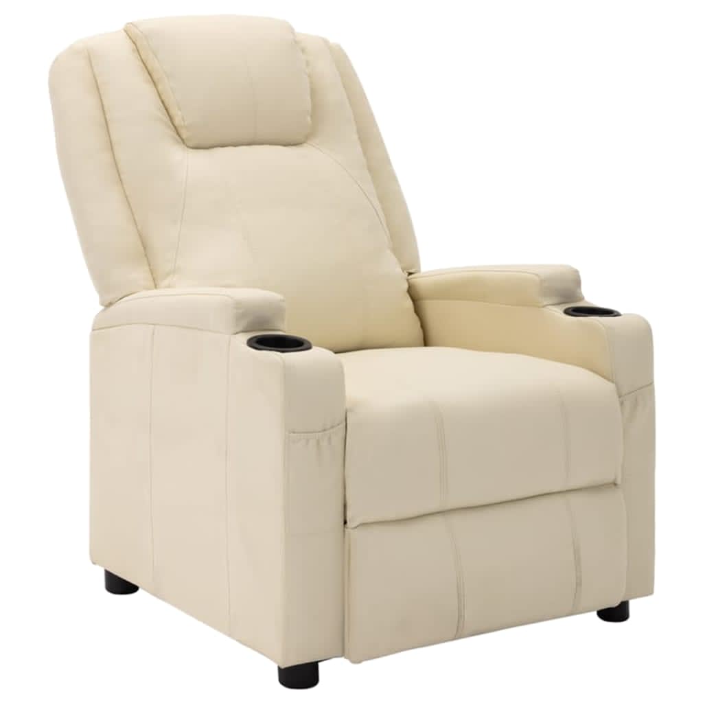 Relaxsessel Elektrisch Cremeweiß Kunstleder
