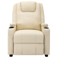 Thumbnail for Relaxsessel Elektrisch Cremeweiß Kunstleder