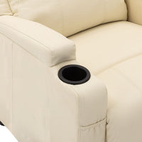 Thumbnail for Relaxsessel Elektrisch Cremeweiß Kunstleder