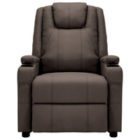 Thumbnail for Elektrischer Relaxsessel Braun Kunstleder