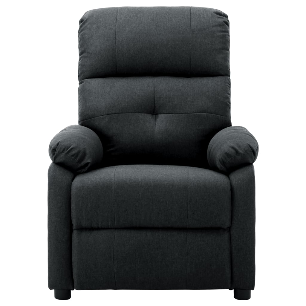 3073813 vidaXL Electric Massage Recliner Chair Dark Grey Fabric (289673+327254)