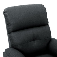 Thumbnail for 3073813 vidaXL Electric Massage Recliner Chair Dark Grey Fabric (289673+327254)