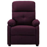 Thumbnail for 3073819 vidaXL Electric Massage Recliner Chair Purple Fabric (289679+327254)