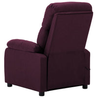 Thumbnail for 3073819 vidaXL Electric Massage Recliner Chair Purple Fabric (289679+327254)