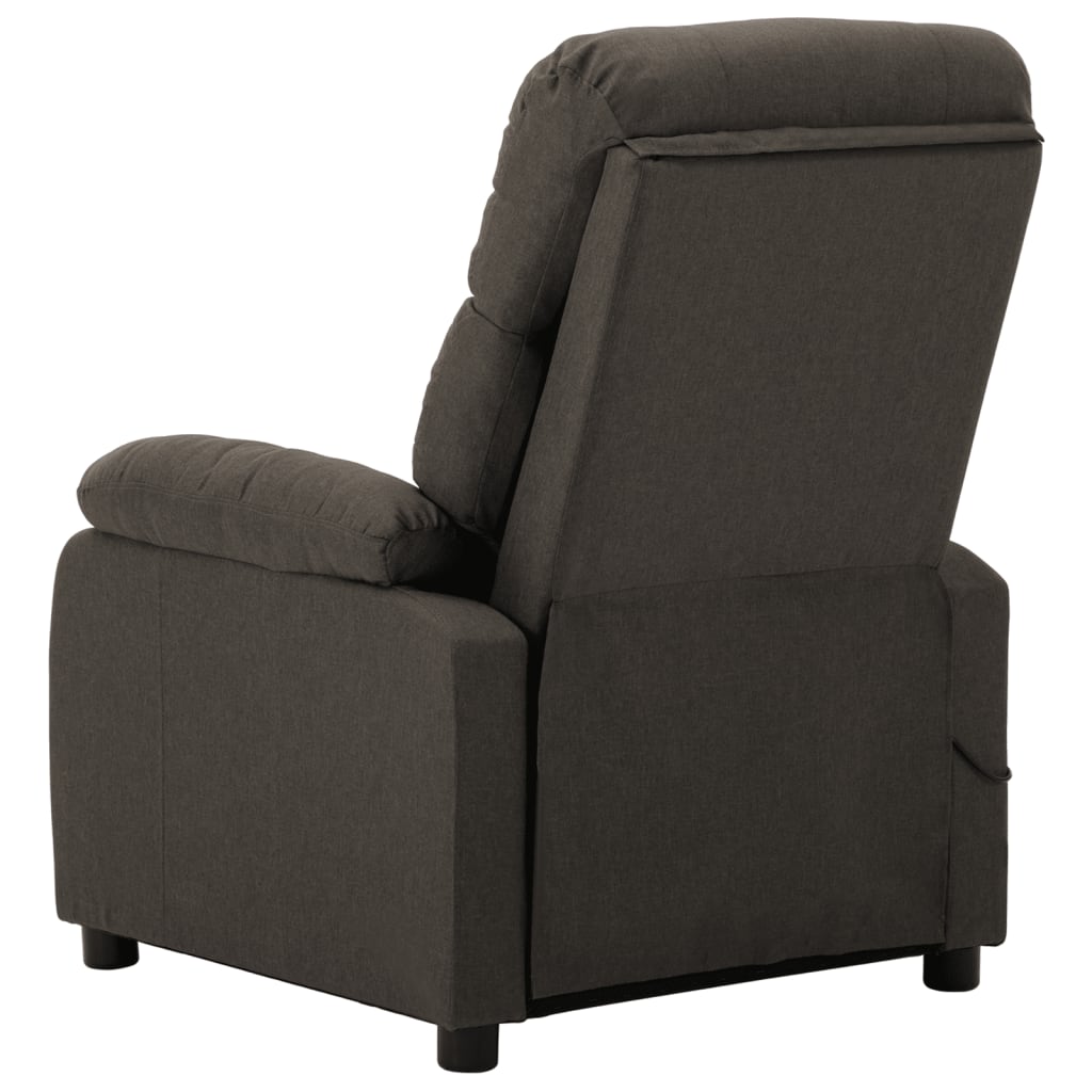 3073820 vidaXL Electric Massage Recliner Chair Taupe Fabric (289680+327254)