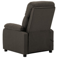 Thumbnail for 3073820 vidaXL Electric Massage Recliner Chair Taupe Fabric (289680+327254)