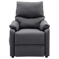 Thumbnail for Elektrischer Massagesessel Verstellbar Dunkelgrau Stoff