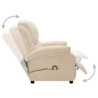 Thumbnail for Massagesessel Elektrisch Creme Stoff